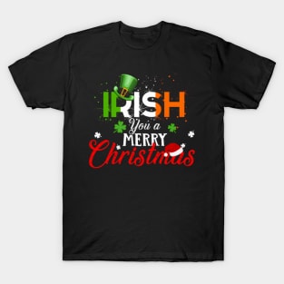 Irish You A Merry Ireland Flag T-Shirt